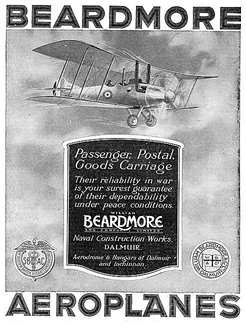 Beardmore Aeroplanes For All Purposes                            