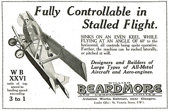 Beardmore WB XXVI - Fully Controllable In Stalled Flight!        