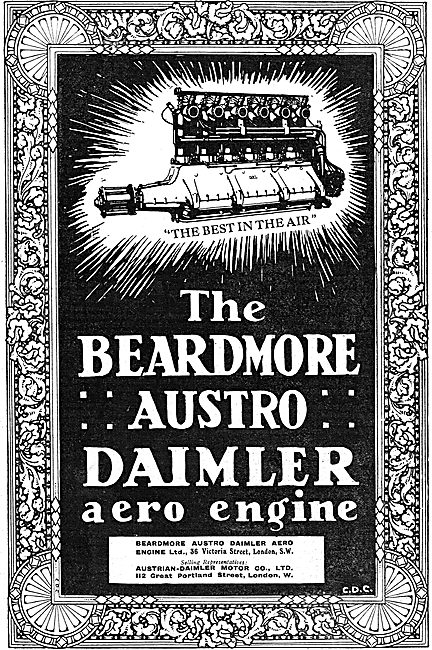 Beardmore Austro Daimler Aero Engines - The Best In The Air      