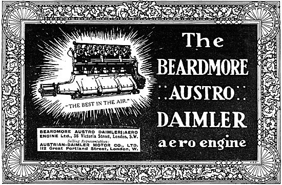 Beardmore Austro Daimler Aero Engines                            