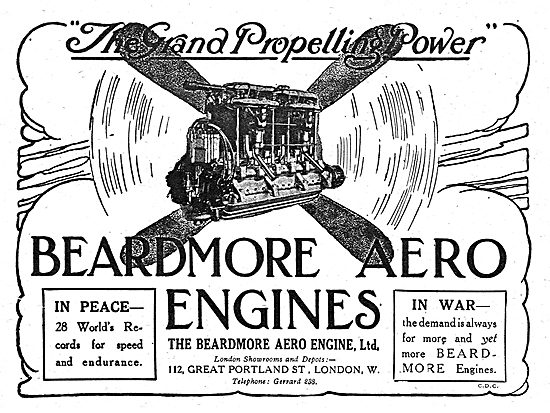 Beardmore Aero Engines Hold 28 World Records                     