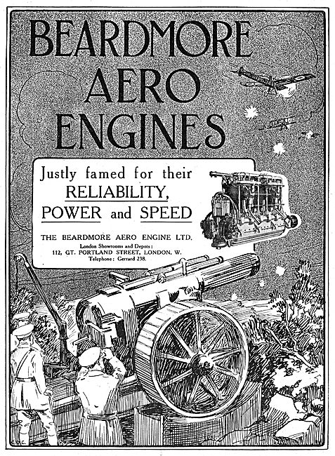 Beardmore Aero Engines. Justly Famed For Reliability & Speed     