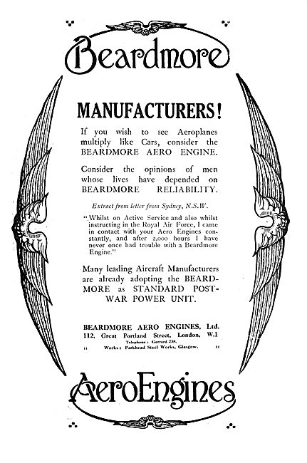 Beardmore Aero Engines                                           