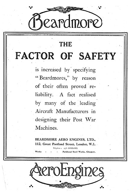 Beardmore Aero Engines - The Factor Of Safety                    
