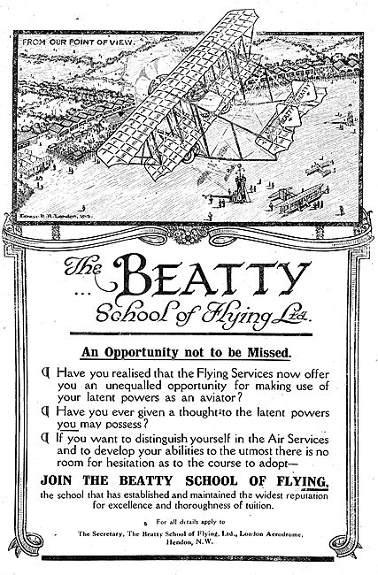 The Beatty School Of Flying - An Opportunity Not To Be Missed    