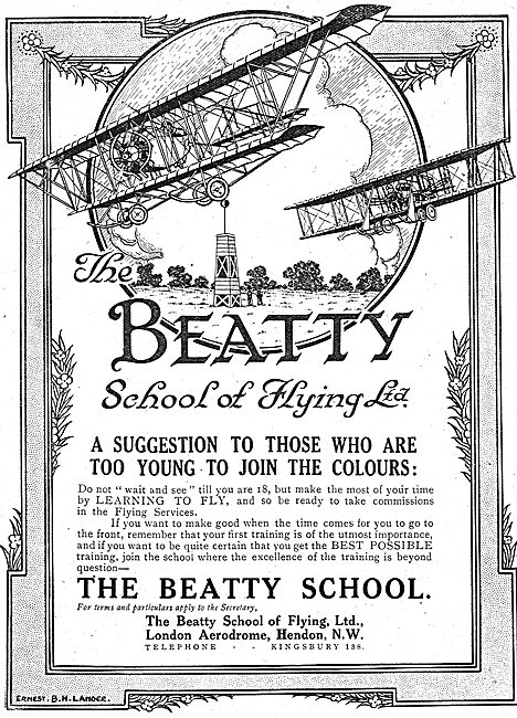 The Beatty School Of Flying Hendon                               