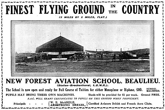 New Forest Aviation School Beaulieu                              