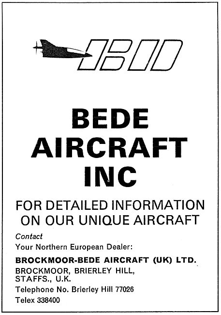 Bede Aircraft Inc.Brockmoor-Bede Aircraft (UK)                   