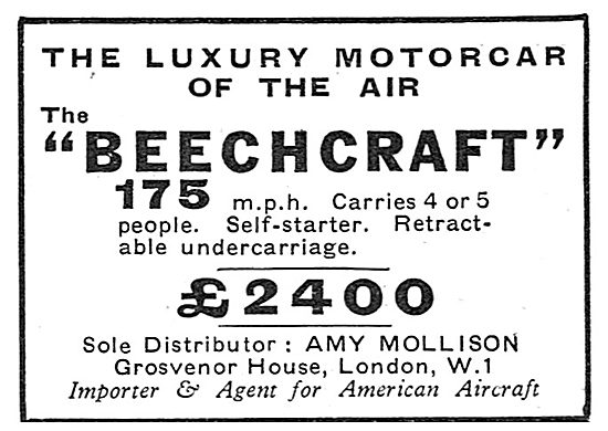 Beechcraft Aircraft - Amy Mollison Sole Distributor              