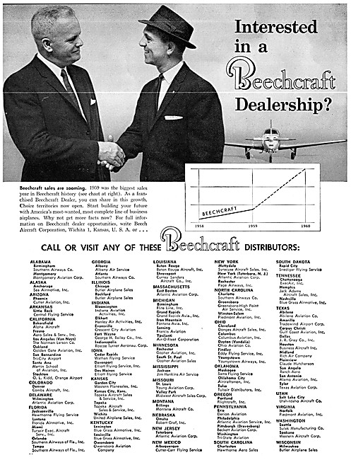 Beechcraft Distributors USA 1960                                 