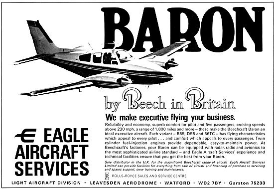 Eagle Aircraft Services Leavesden Beechcraft Aircraft Sales      