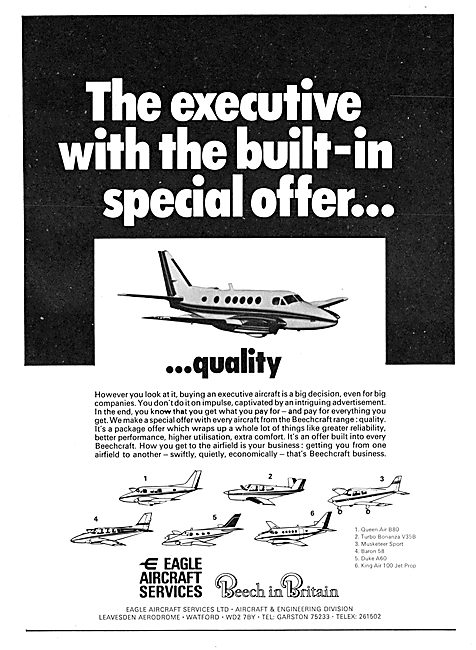 Beechcraft Aircraft 1970 - Eagle Aircraft Services               