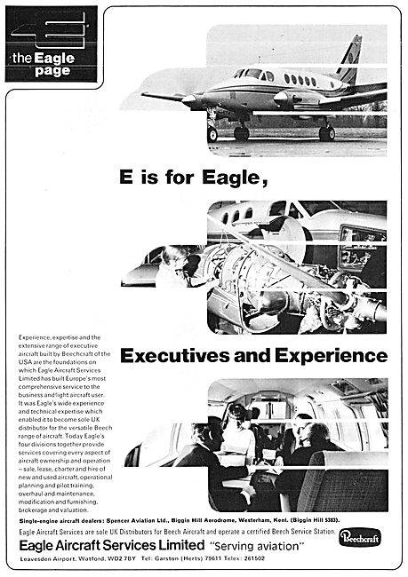 Eagle Aircraft Services Leavesden : Beechcraft  Sales & Service  