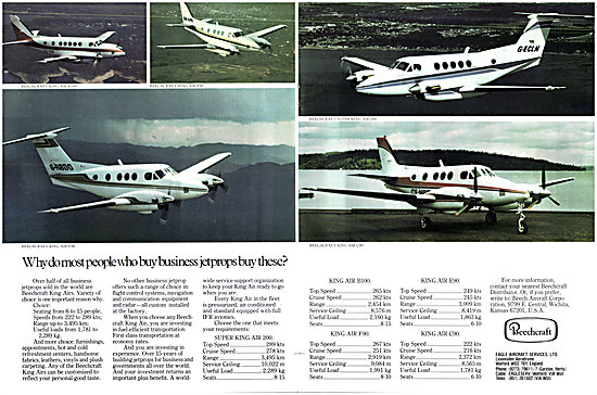 Beechcraft King Air Turboprops 1980                              