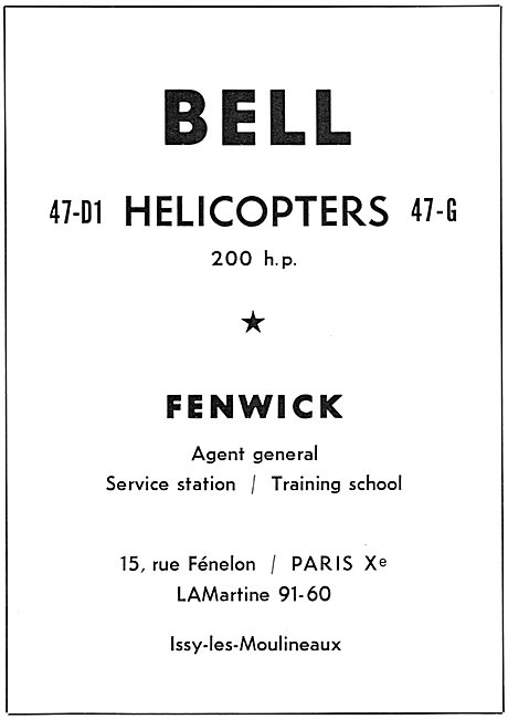 Bell Helicopter Agent Fenwick Paris                              