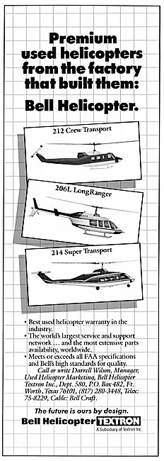 Bell 214 - Bell 206L LongRanger - Bell 212 Crew Transport        