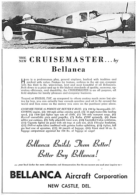 Bellanca Cruisemaster                                            