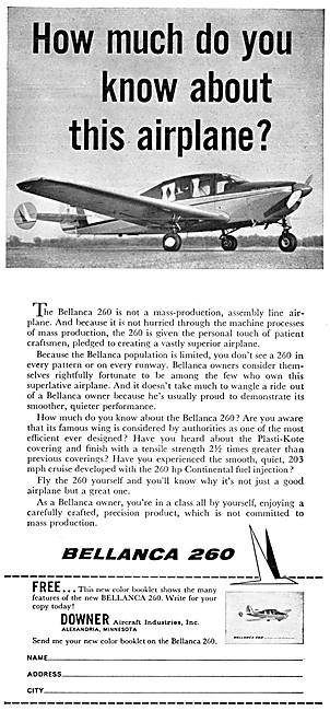 Bellanca 260                                                     