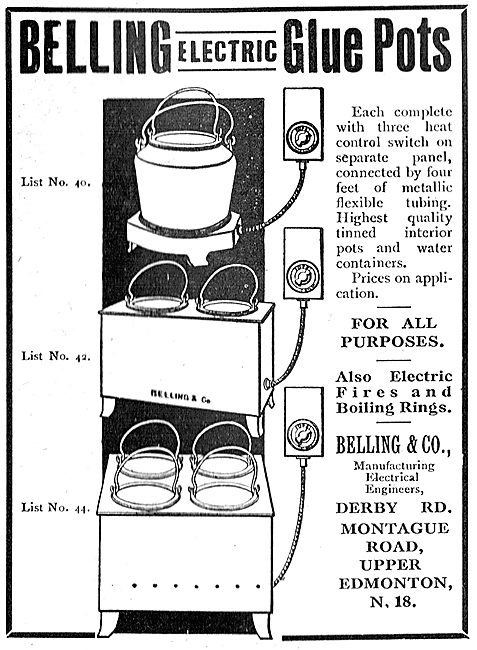 Belling Electric Glue Pots For Aircraft Workshops                