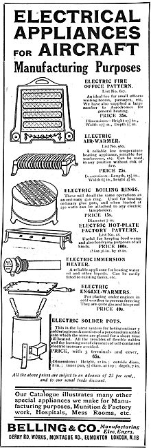 Belling Electrical Appliances For Aircraft Manufacturing Work    