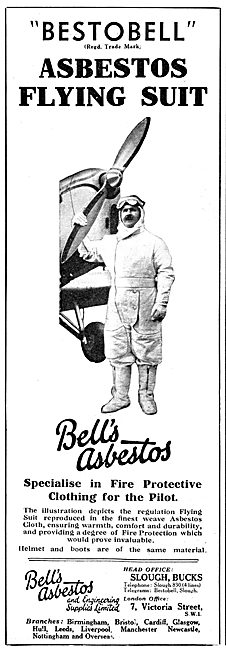 Bell's Asbestos. BESTOBELL Asbestos Flying Suit                  