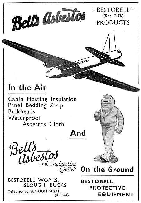 Bell's Asbestos - Protective Clothing - Aircraft Insulation      