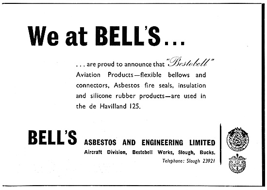 Bestobell. Bell's Asbestos Bellows, Seals & Insulation           