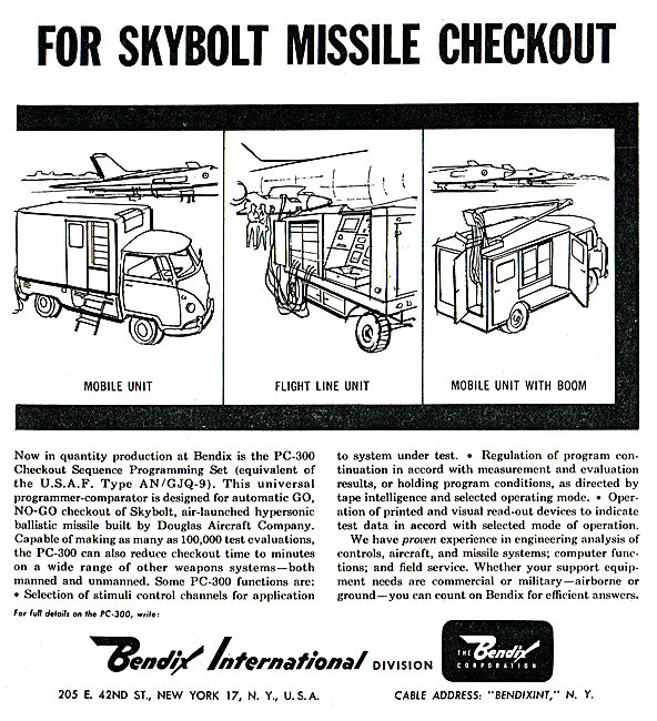 Bendix Skybolt Missile Mobile Support Units                      