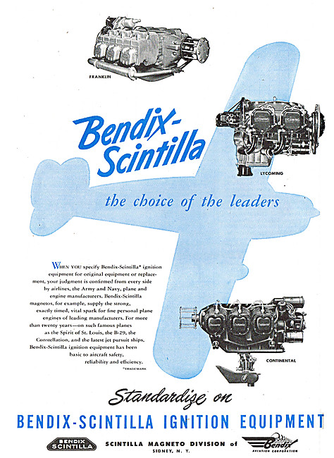 Bendix-Scintilla Ignition Equipment                              