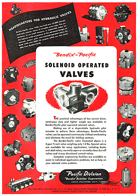 Bendix Pacific Solenoid Operated Valves                          