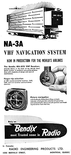 Bendix Corp : Bendix NA-3A VHF Navigation System                 