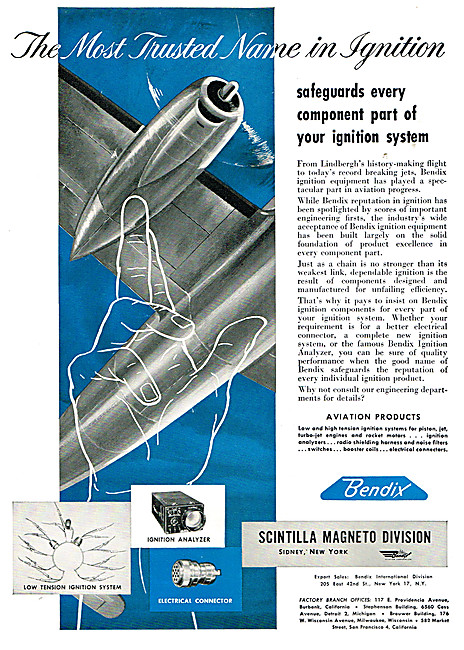 Bendix Scintilla Magnetos - Bendix Aero Engine Ignition Systems  