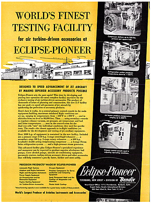 Bendix Corporation Eclipse Pioneer  Instruments & Accessories    