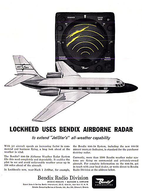 Bendix RDR-1D Weather Radar System                               