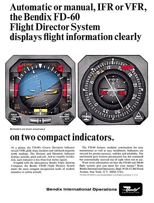 Bendix FD-60 Flight Director System                              