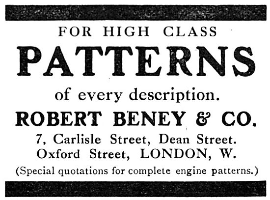 Robert Beney & Co. Engineering Patterns                          