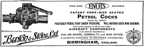 Benton & Stone - Petrol Cocks & Aircraft Components              