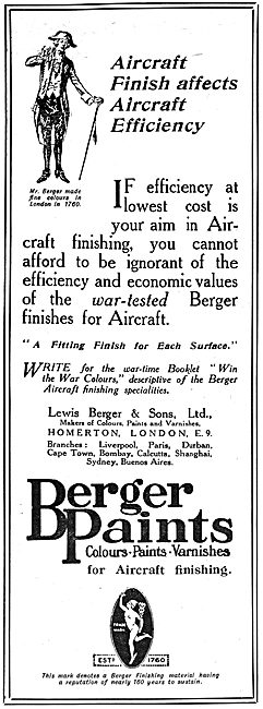 Berger Aircraft Paints & Finishes                                