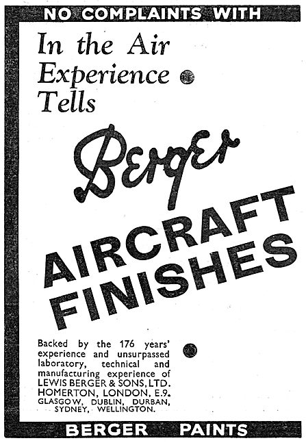 Berger Aircraft Finishes                                         