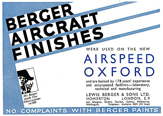 Berger Aircraft Finishes - Airspeed Oxford                       