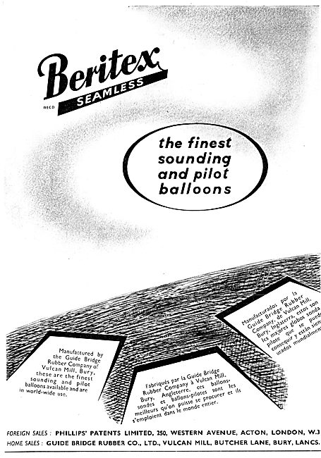 Guide Bridge Rubber Co - Beritex Sounding Balloons               