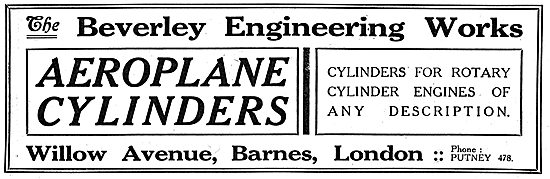 Beverley Engineering. Aero Engine Cylinder Manufacturers         