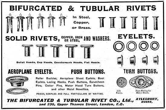 Bifurcated & Tubular Rivets                                      