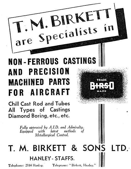 T.M.Birkett - Non-Ferrous Castings & Machining - Birso           