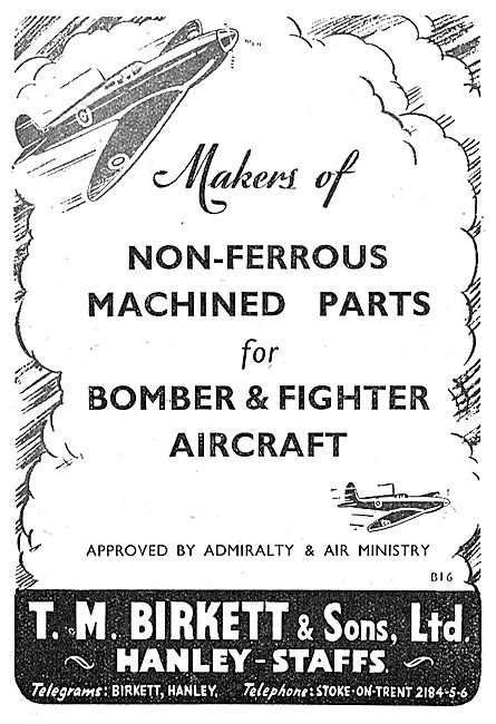 T. M.Birkett Non-Ferrous Machined Parts                          