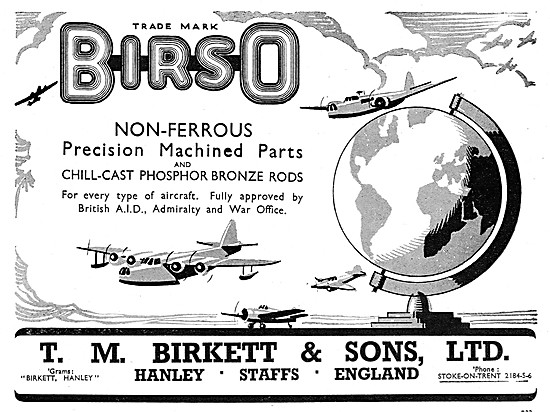 T.M.Birkett BIRSO Non-Ferrous Machined Parts                     