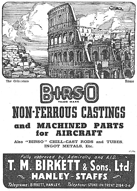 T.M.Birkett Birso Non-Ferrous Castings & Machined Parts          