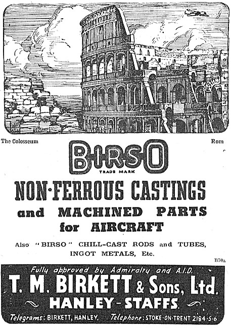 T.M.Birkett BIRSO Non-Ferrous Castings                           