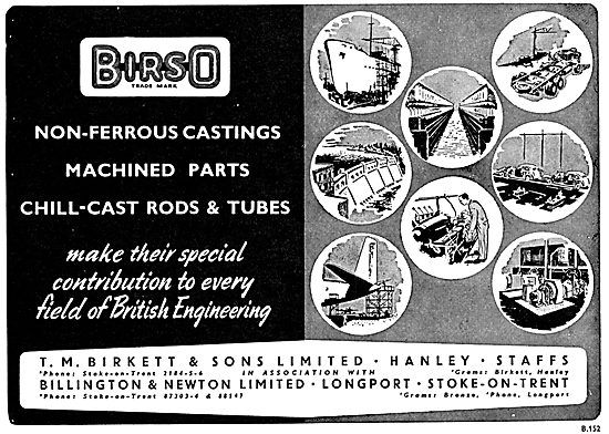 T.M.Birkett Birso Castings -  Non-Ferrous Foundries              