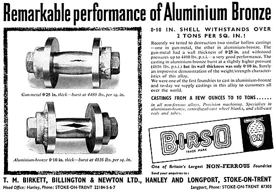 T.M.Birkett Non-Ferrous Foundries                                